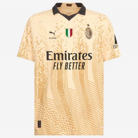 Authentic Camiseta AC Milan 4ª 2022-2023 Amarillo